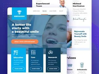 Thème Dentiste — aperçu du modèle
