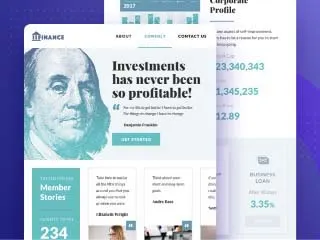 Thème Finance — aperçu du modèle