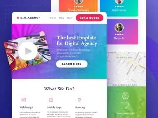 Thème Marketing — aperçu du modèle